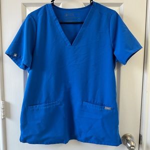 Figs royal blue scrub set